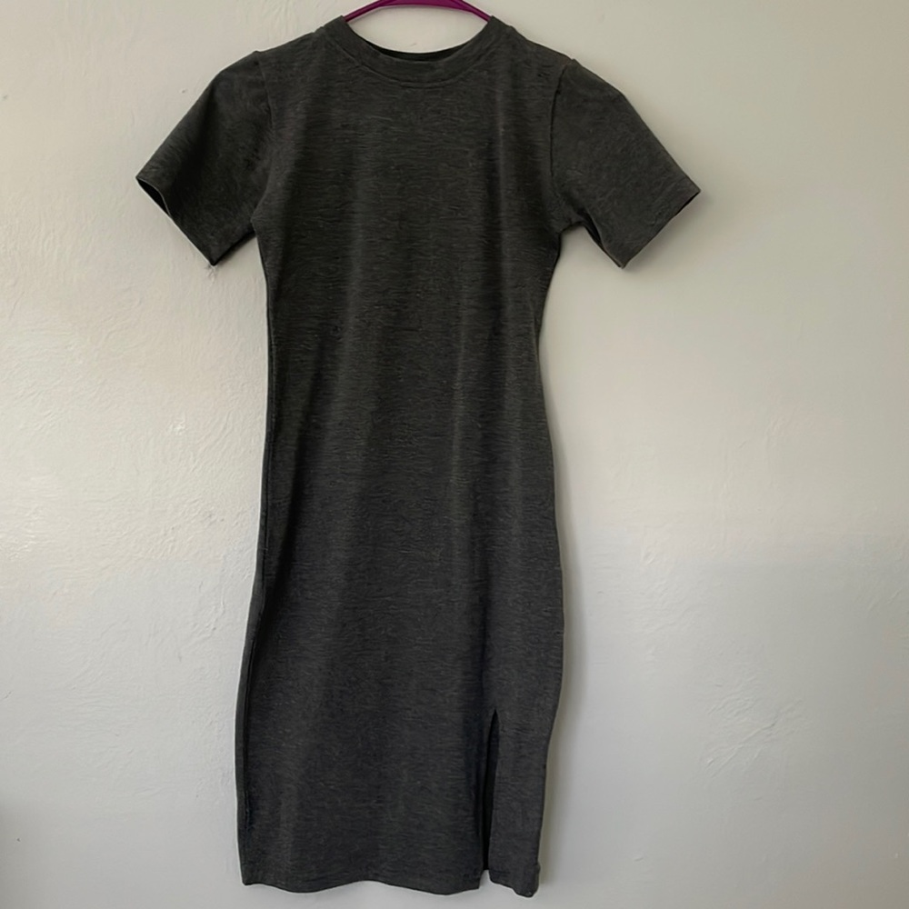 Gray t-shirt dress